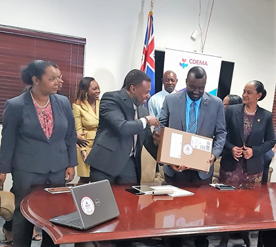 CDEMA Donates Computers to the Ministry of Education in the Turks & Caicos Islands in the aftermath of Hurricanes Irma and Maria