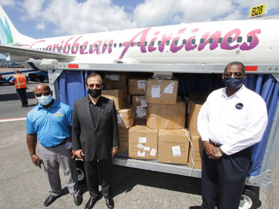 Humanitarian Supplies donated to The Government Of The Bahamas through the Integrated Regional Logistics Hub from the World Health Organization/Jack Ma and The Government Of The United Arab Emirates