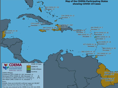 CDEMA Situation Report #13 - COVID-19 Outbreak in CDEMA Participating States - as of 8:00pm on June 4th, 2020