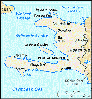 map of Haiti