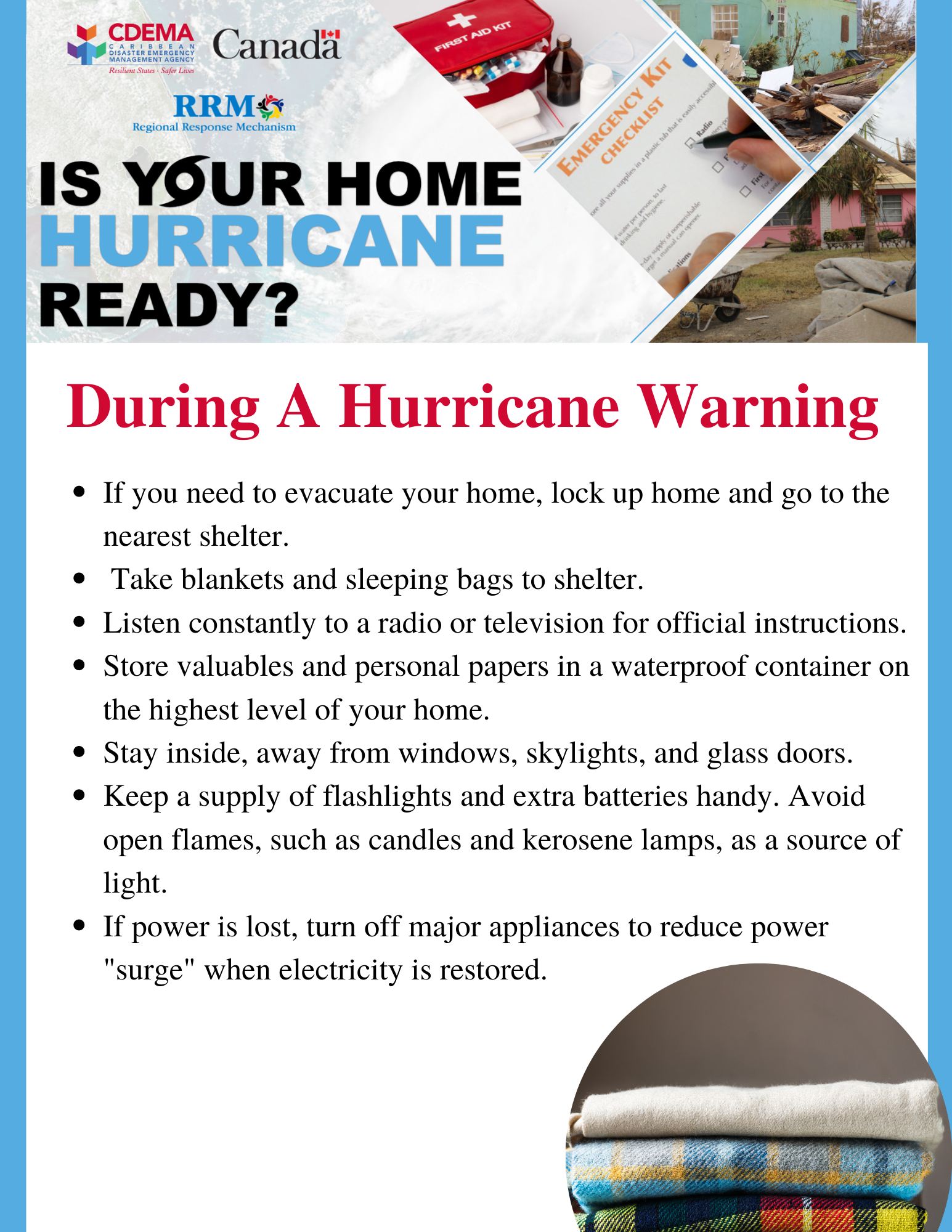 Hurricane Preparedness Tips for Homes CDEMA