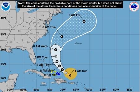 INFORMATION NOTE #1 - HURRICANE ERIN