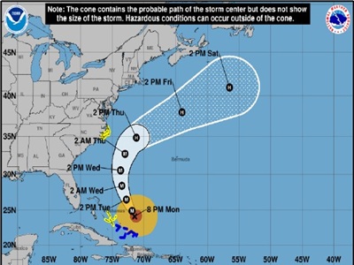 INFORMATION NOTE #3 - HURRICANE ERIN