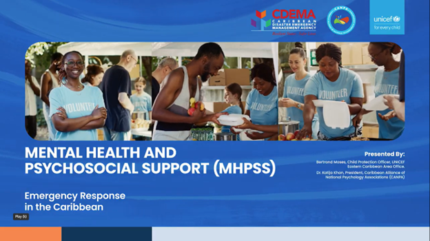 Introduction to Mental Health and Psychosocial Support (MHPSS) in Emergencies in the Caribbean