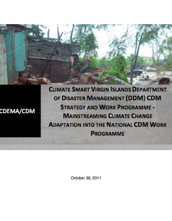 Climate Smart Virgin Islands DDM CDM Strategy & Work Programme