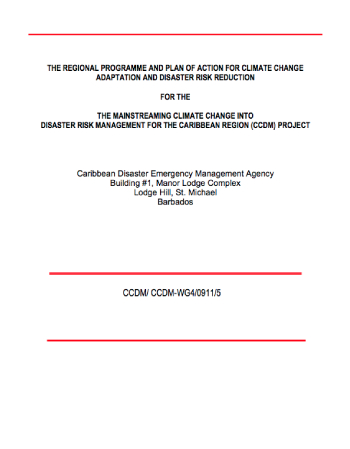The Regional Programme & Plan of Action for Climate Change Adaptation