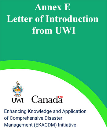Annex E - Letter of Introduction from UWI