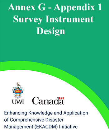 Annex G - Appendix 1 - Survey Instrument Design 