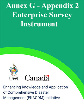 Annex G - Appendix 2 - Enterprise Survey Instrument 